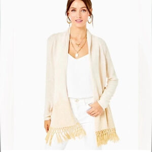 Size XS Lilly Pulitzer gold Tatum sweater in excellent condition